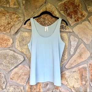 Frenchi Silk Tank - Light Blue